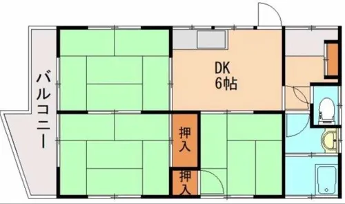 福岡県飯塚市鯰田【一戸建】の間取り