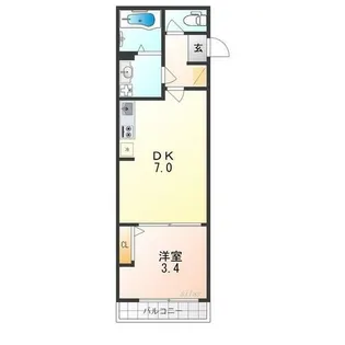 レア・オハナ山科【2階】の間取り