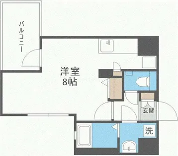 レジディア江戸堀【6階】の間取り