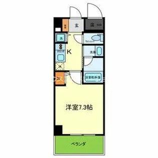 ラフォルテ南塚口【5階】の間取り