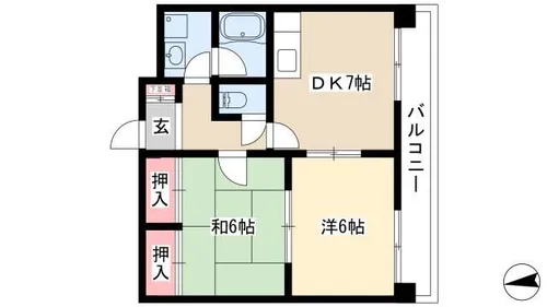 NOVA五女子【2階】の間取り