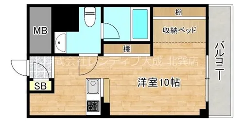 大阪府大阪市生野区巽西2丁目【マンション】の間取り