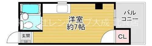 ハイツディーセント【4階】の間取り