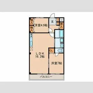メゾン・ドゥミエール【105号室】の間取り