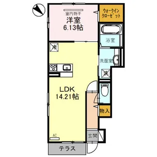 ヴィラグレイス【1階】の間取り