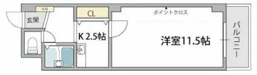 コンフォール長吉【4階】の間取り