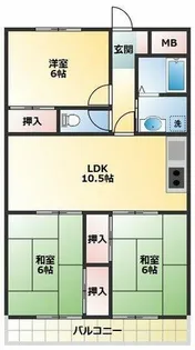 アメニティ・イー【4階】の間取り