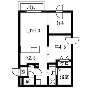 仮)カームヒルズ西岡【3階】の間取り