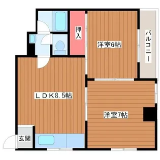 サンシャインMKM東小橋【2階】の間取り