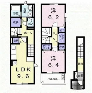 サンテ・エクセラン【2階】の間取り