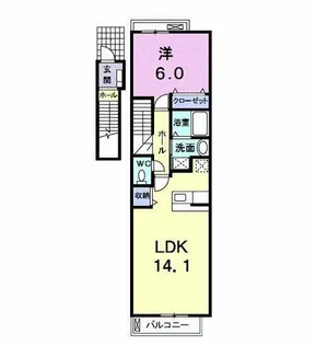GLORY蘭【2階】の間取り