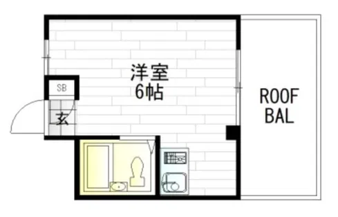 ヴィーブル寺田町【4階】の間取り