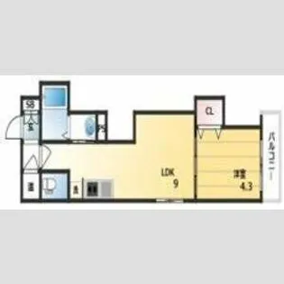 GRANDIR近江堂【2階】の間取り