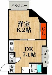 ゆずり葉【6階】の間取り