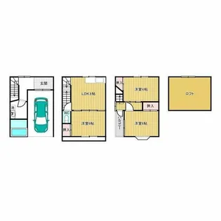 大阪府門真市上野口町【一戸建】の間取り