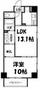 クレオキタホリエ【4階】の間取り