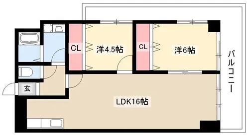 シャトー振甫【2階】の間取り