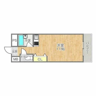 タイホウハイツ敷津3番館【6階】の間取り