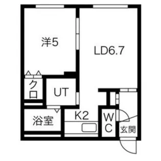 1LDKの間取り画像