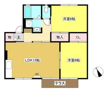 メイプルタウン【1階】の間取り
