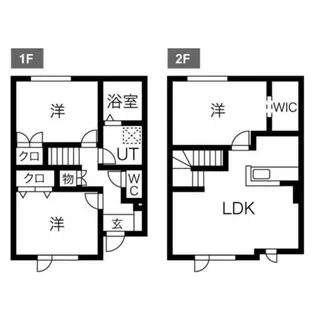 北海道札幌市東区東雁来十三条2丁目【タウンハウス】の間取り