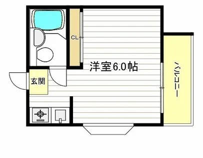 旭グランドハイツ【2階】の間取り