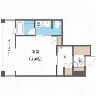 ラフィネタワー札幌南3条【2階】の間取り