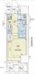 プレサンスOSAKA東中本エシデル【4階】の間取り