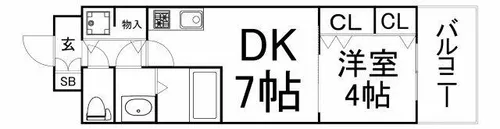 Gioia Luna【9階】の間取り