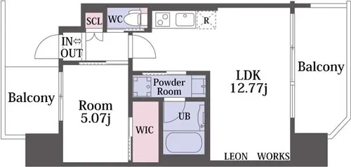 プレジオ大正【12階】の間取り