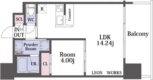 プレジオ大正【11階】の間取り