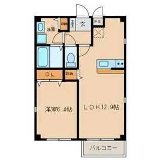 LUCEII(ルーチェツー)【2階】の間取り