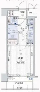 プレサンス心斎橋モデルノ【7階】の間取り