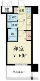 スプランディッド中之島WEST【2階】の間取り