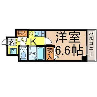 クリエイト妙音【8階】の間取り