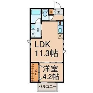 Haqua Sakou(ハクアサコウ)【3階】の間取り