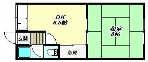 ライズワン松原【2階】の間取り
