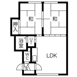 コーポ広瀬【203号室】の間取り