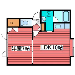 クラージュ月寒A【3階】の間取り