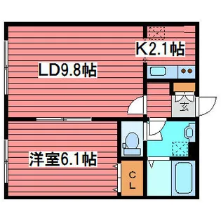 イデアル福住【3階】の間取り