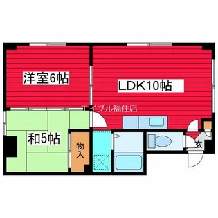 ビラ月寒【3階】の間取り