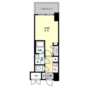 S-RESIDENCE難波大国町Uno【12階】の間取り