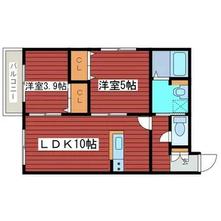 ステラ月寒【2階】の間取り
