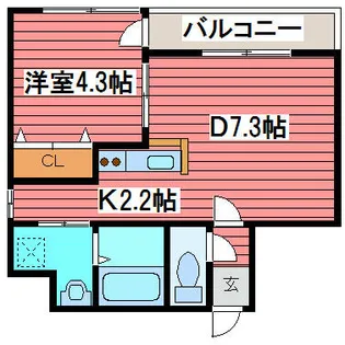 MARUKOH MS NO.1【8階】の間取り