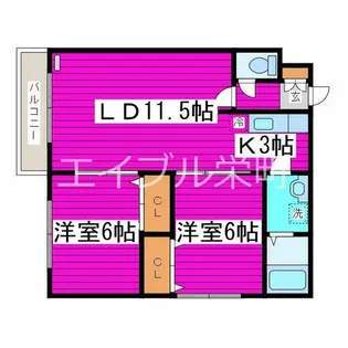 エストパトリア【103号室】の間取り