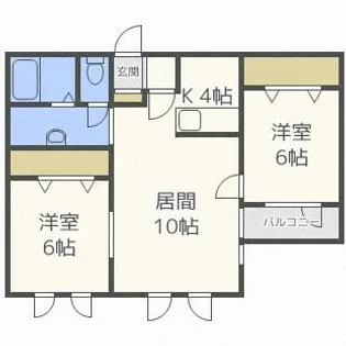 アプロード716【2階】の間取り