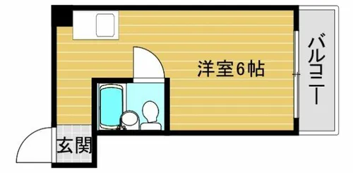 エスポワール難波【2階】の間取り