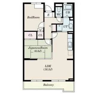 兵庫県尼崎市猪名寺2丁目【マンション】の間取り