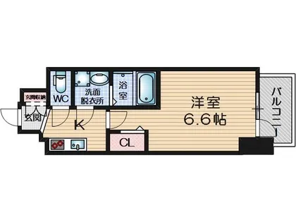 大阪府吹田市岸部南1丁目【マンション】の間取り