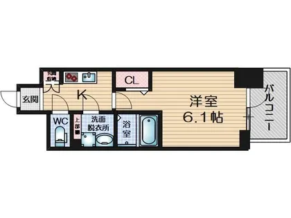 大阪府吹田市岸部南1丁目【マンション】の間取り